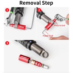 Muqzi Iskunvaimentimen holkin poisto- ja asennustyökalu KROXNE - 9  