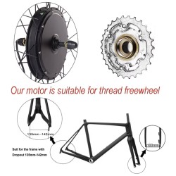 Rüsten Sie Ihr Fahrrad mit diesem 48-V-1500-W-Motorsteuerungskit für 26, 27,5 und 29 Zoll auf Elektro um KROXNE - 2  