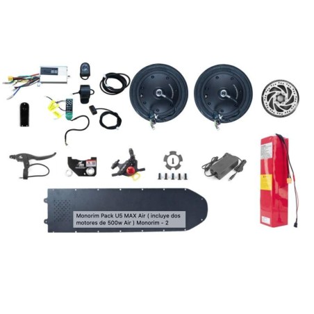 Monorim Pack U5 MAX Air (enthält zwei 500-W-Luftmotoren) Monorim - 1 Enthält zwei 500-W-Luftmotoren mit schlauchlosen Luftreifen