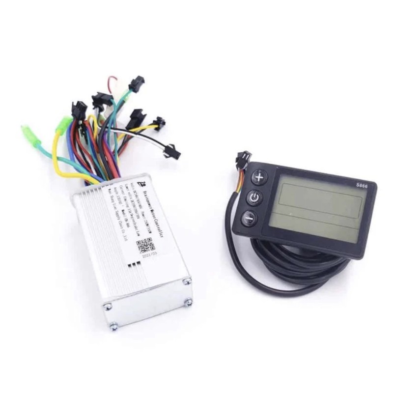 Kit pantalla y controladora 24v, 36v, 48v para motor 250w, 350w, 500w, compatible e-bike, scooter eléctrico y patinete  - 1  