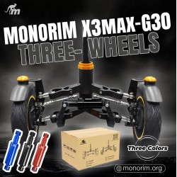 Suspensao dianteira Monorim X3 com duas rodas para Ninebot Max G30 & patinetes similares – Reposição & amortecedor Monorim - 8 K