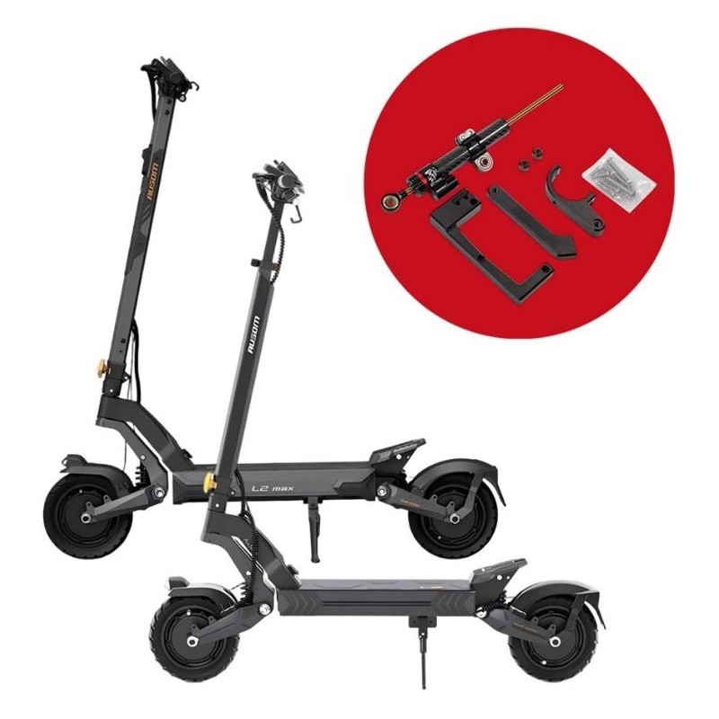 Amortiguador de direccion para Ausom DT2 Pro, L2, L2 Max, Kugoo F3 Plus o similar  - 1 
Compatibilidad: diseñado para Ausom DT2 