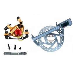 Guld xTech komplett bromsats för Xiaomi M365, 1S, Essential, Pro2 eller M365 Pro. ZOOM xTech - 1 Guld xTech komplett bromsats fö