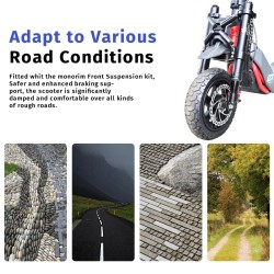 Perednya pidviska Monorim MZ3 2.0 z galmovym dyskom 160mm dlya elektrosamokata Segway ZT3  - 5  