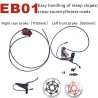 Komplet Monorim EB01 4-stempel hydraulisk bremsesæt - håndtag, kaliber, kabel og bremseskive Monorim - 7 Komplet Monorim EB01 4-