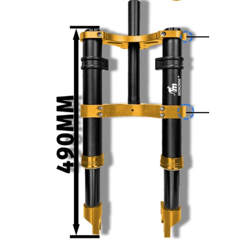 Prednji ovjes Monorim MD0 Dual Air Version 490mm x 165mm  - 4 
Kompatibilnost: za konfiguracije s mjerom 490mm x 165mm (provjeri