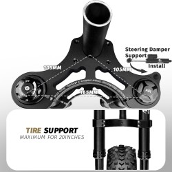 Suspensión delantera Monorim MD0 Dual Air Version 490mm x 165mm  - 7 
Compatibilidad: diseñada para montajes que requieren medid