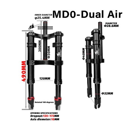 Monorim MD0 Dual Air Version 490mm x 165mm esivedrustus  - 10 
Sobivus: sobib konfiguratsioonidele, mis vajavad moot 490mm x 165