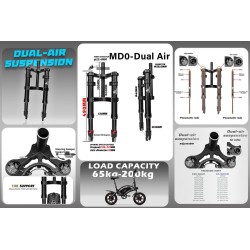 Monorim MD0 Dual Air Version 490mm x 165mm framfjadring  - 13 
Kompatibilitet: for montage som kraver matt 490mm x 165mm (kontro