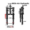 Monorim MD0 Air Hydraulic forgaffel affjedring 490mm x 165mm  - 2 
Kompatibilitet: til kompatible Monorim MD0 forgaffel-montager