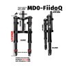 Suspensión delantera Monorim MD0-FiidoQ  - 8 
Compatibilidad: suspensión delantera Monorim MD0-FiidoQ para Fiido Q (Q1/Q1S) y mi