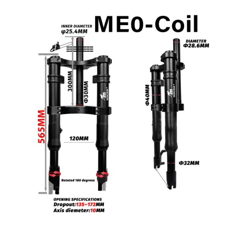 Prednji ovjes Monorim ME0 Coil spring version 565mm x 165mm  - 12 
Kompatibilnost: ME0 Coil Spring 565mm x 165mm za kompatibilna