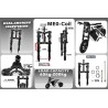 Suspensão dianteira Monorim ME0 Coil spring version 565mm x 165mm  - 13 
Compatibilidade: ME0 Coil Spring 565mm x 165mm para enc