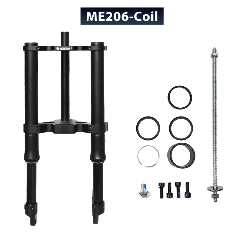 Suspensão dianteira Monorim ME206 Coil Spring 565mm x 206mm  - 1 Compatibilidade: suspensao dianteira Monorim ME206 Coil Spring 