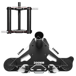 Suspensao dianteira Monorim MD206 Dual Air version 490mm x 206mm  - 9 
Compatibilidade: MD206 Dual Air 490mm x 206mm para fixaco