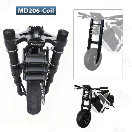 Suspensao dianteira Monorim MD206 Coil Spring version 490mm x 206mm  - 8 
Compatibilidade: suspensao dianteira Monorim MD206 Coi