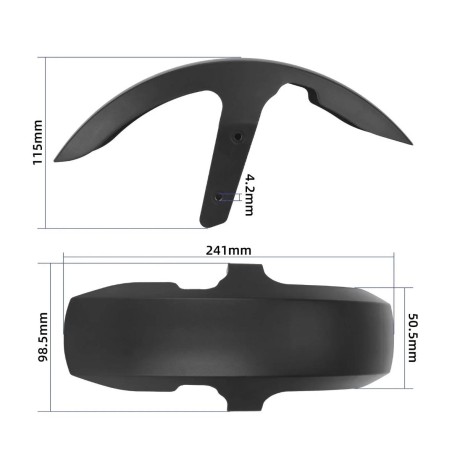Guardabarros delantero para patinete Xiaomi 5 y Xiaomi 5 Pro  - 1  
