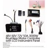 Kit controlador motor sem escovas onda sinusoidal 48V 84V 50A 3000W com acelerador e display  - 13 Lista de produtos

Controlado