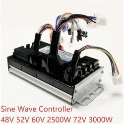Sinusoidalnyi brushless motor kontroller kit 48V 84V 50A 3000W s ruchek gaz i displeem  - 19 Spisok produktov

Kontroller 50A + 
