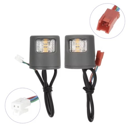Kierunkowskazy LED do hulajnogi Xiaomi 5/5 Pro/5 Plus/5 Max lub podobnej - zestaw sygnalizacji i bezpieczenstwa  - 1 
Jasna komp