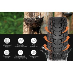 85/65-6,5 Offroad-Reifen für E-Scooter Navee N65, Kugoo G-Booster / G2 Pro oder ähnlich  - 7 
Größe 85/65-6,5 passend für Navee 