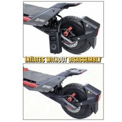 Monorim MZR3 Pro luftdemper for Segway ZT3 elsparkesykkel i 145mm og 165mm  - 6  