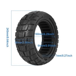 Anvelopă plină fagure 11 inch 90/65-6.5 pentru Dualtron Thunder, Kaabo și Zero Scooter  - 13 Compatibilă cu jante 11 inch 90/65-