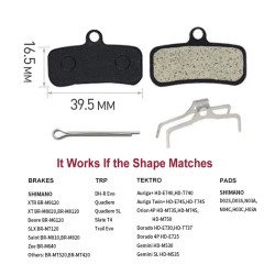 Plăcuțe frână Shimano Saint M810/M820, Zee M640, XTR M9120, XT M8020, Deore MT520 și TRP Quadiem/Slate T4  - 2 
Compatibile cu n