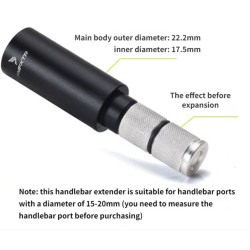 Extensores de aluminio para manillar bicicleta MTB o similar regulable de 30 a 40cm - compatible con manillar 22mm  - 9  