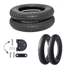 10 tums Emove-märkeshjulsatser för Xiaomi PRO Svart - Röd - Vit  - 2  