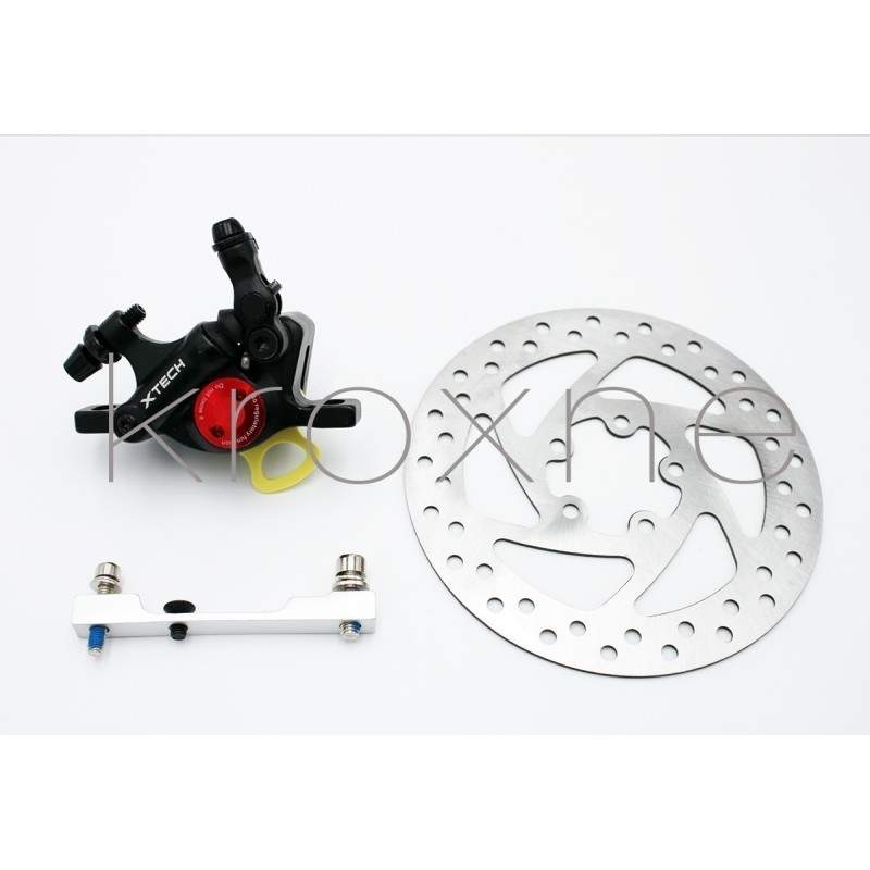Kompletná čierna brzdová súprava xTech pre Xiaomi M365, 1S, Pro2 alebo M365 Pro ZOOM xTech - 1 Sada na inštaláciu čiernej brzdy 