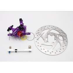Komplett lila xTech-bromsats för Xiaomi M365, 1S, Essential, Pro2 eller M365 Pro. ZOOM xTech - 4 
Zoom Xtech HB100 komplett brom