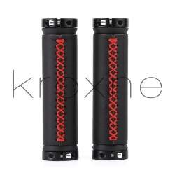 Braided leather handlebar grips with adjustable rings KROXNE - 2 Upgrade your cuffs to the braided leather model consisting of t