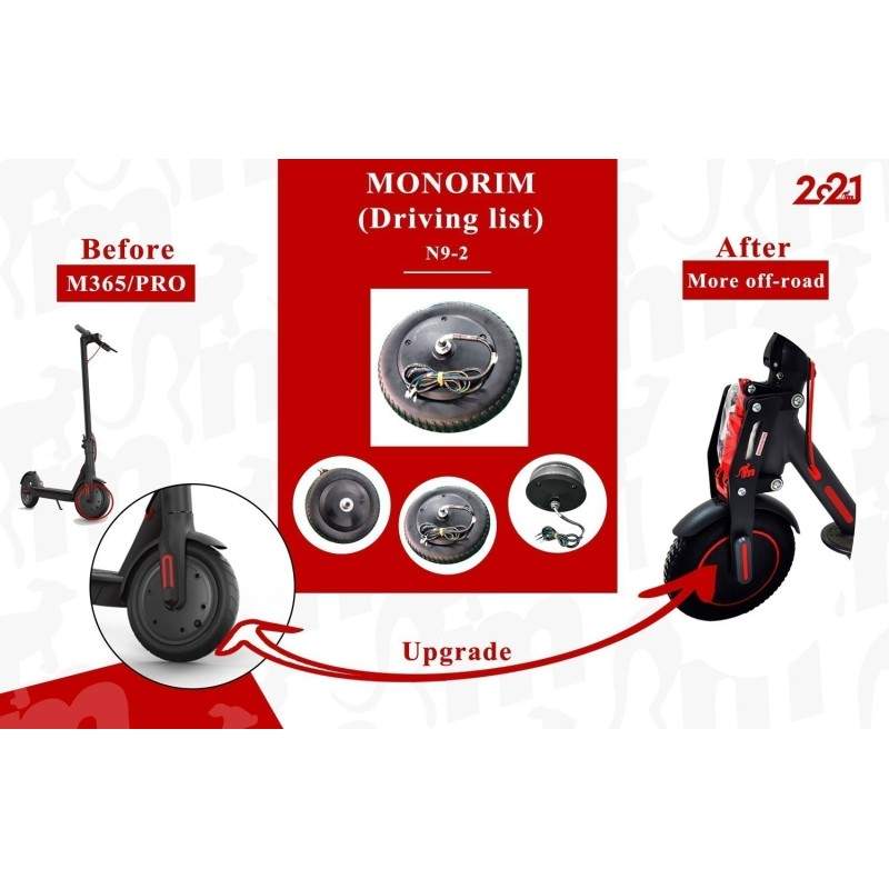 48v 500w IP67 motor med högt vridmoment för Xiaomi M365, 1s, Pro2 och M365 PRO Monorim - 1 48v 500w IP67 motor med högt vridmome