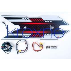 Monorim deck ALD WDL / vási gia ilektriká skoúter me fóta led kai flas aristerá/dexiá Monorim - 1 Βάση με φώτα led και αριστερά/