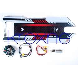 Monorim deck ALD WDL / vási gia ilektriká skoúter me fóta led kai flas aristerá/dexiá Monorim - 8 Βάση με φώτα led και αριστερά/