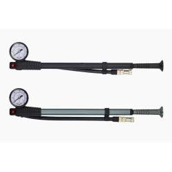 300PSI / 20 bar Präzisionsluftpumpe - Auslaufschutz.  - 6 Präzisionspumpe aus Aluminium. Die Pumpe ist ausziehbar und besteht au