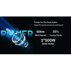 Kit motor dublu AWD 1000w (două motoare de 500w) - baterie și electronică incluse Monorim - 1 Veți obține de două ori mai multă 