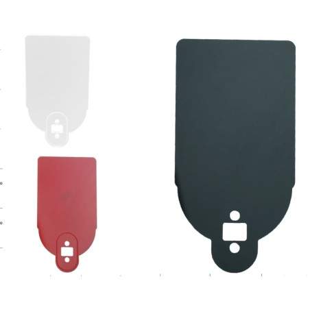 Support to install the license number or a reflective sticker  - 1 Support to install the license number or a reflective sticker