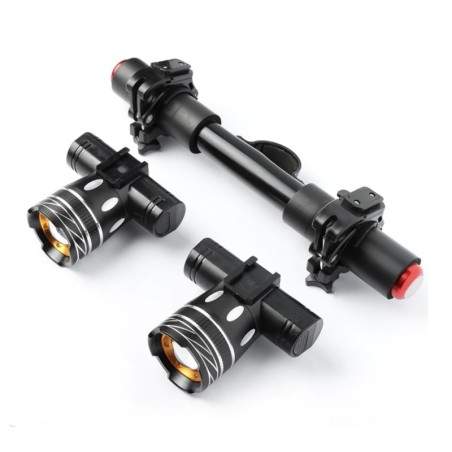 Kahekordne LED-valgustiba Xiaomi elektrilise rolleri jaoks koos 1200 mAh akuga  - 1 Kahekordne LED-valgustiba Xiaomi elektrilise