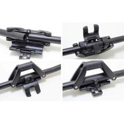 90 degree foldable aluminum handlebar  - 6 90 degree foldable aluminum handlebar
Easy fold handlebar to a 90 degree angle
Instal