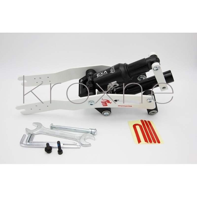 Monorim V4 para Xiaomi Pro 4 - Suspensão dianteira Monorim - 28 Suspensão Monorim V4 para Xiaomi e similares com suporte Monorim