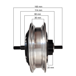 Motor spate 48v 500w pentru Kugoo M4, Ovex Z1 plus sau alte modele. motor generic adaptiv Kugoo - 2 Instalați acest motor cu o p