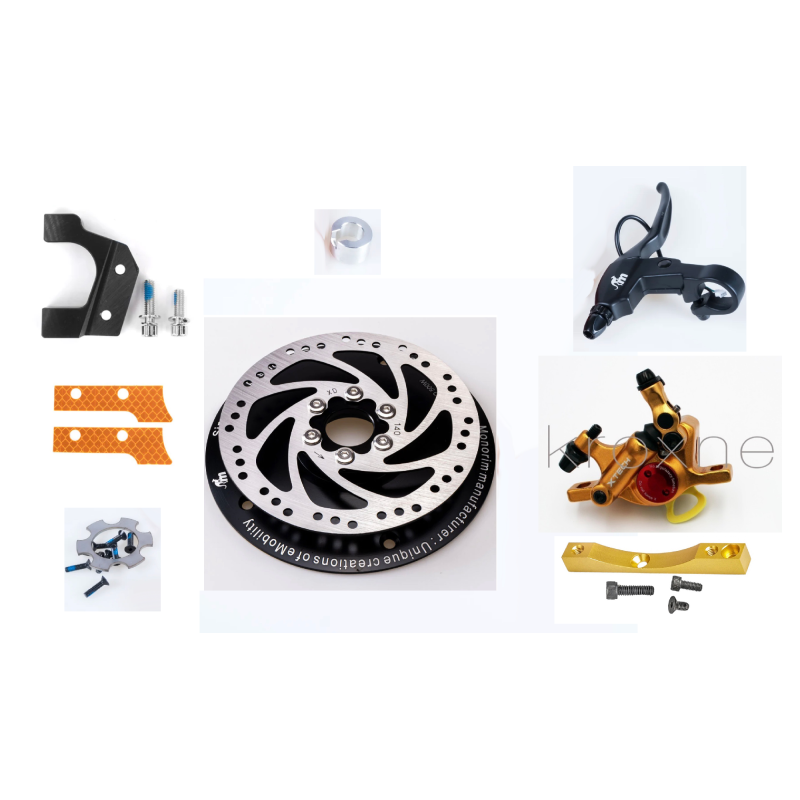 Kit de frână pe disc Monorim MD-MXR1 Pro pentru motor de 350 W/500 W pe scuter Ninebot Max G30 sau similar Monorim - 13 
Instala