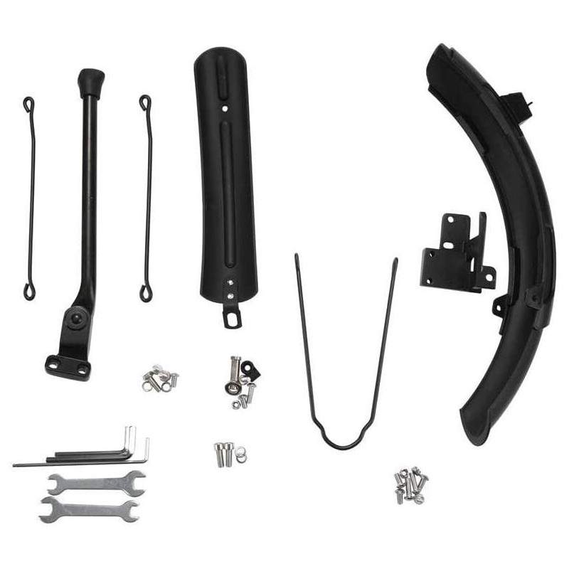 Kit de guarda-lamas dianteiro e traseiro com suporte incluído para Xiaomi QiCycle EF1 Monorim - 1 Kit completo de para-choque co