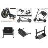 Pata de cabra central doble Monorim VFT (footsupport) compatible con cualquier xiaomi, Ninebot Max o modelo similar. Monorim - 6