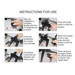 Univerzalni protivlomni alarm za Xiaomi, Ninebot, Segway, Dulatron, Kaabo, Vsett ali podobne električne skuterje  - 3 Univerzaln