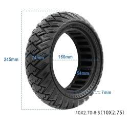 Solid tire, solid rubber 10x2.75-6.5 -- 70-65-6.5 -- 10x2.70-6.5  - 17 Solid tire, solid rubber 10x2.75-6.5 -- 70-65-6.5 -- 10x2