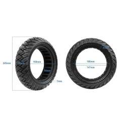 Solid tire, solid rubber 10x2.75-6.5 -- 70-65-6.5 -- 10x2.70-6.5  - 21 Solid tire, solid rubber 10x2.75-6.5 -- 70-65-6.5 -- 10x2