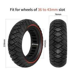 10x2.5 pneu sólido / sólido -- 255x80 para Ninebot Max ou similar Xiaomi - 13 O pneu clincher sólido é universal para aros diant
